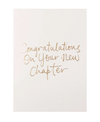 Congratulations On Your New Chapter