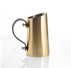 Black Leather and Brass Jug w/C Handle