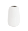 Ceramic White Cone Vase Glossy 16Dx26cmH