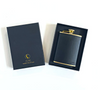 Black Leather and Brass Hip Flask 240ml