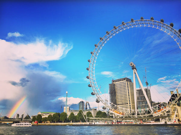 London eye and rainbow 