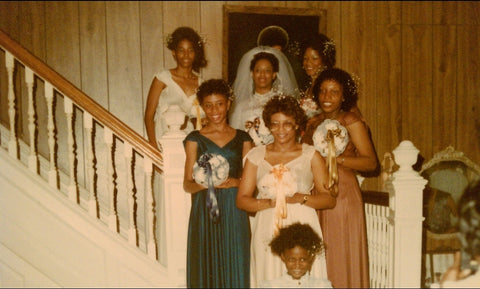 Inside of Victorian Home Wedding Photos on Grand staircase