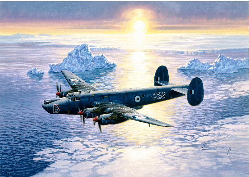 Avro Shackleton RAF Aircraft Plane Christmas Xmas Card by Artist