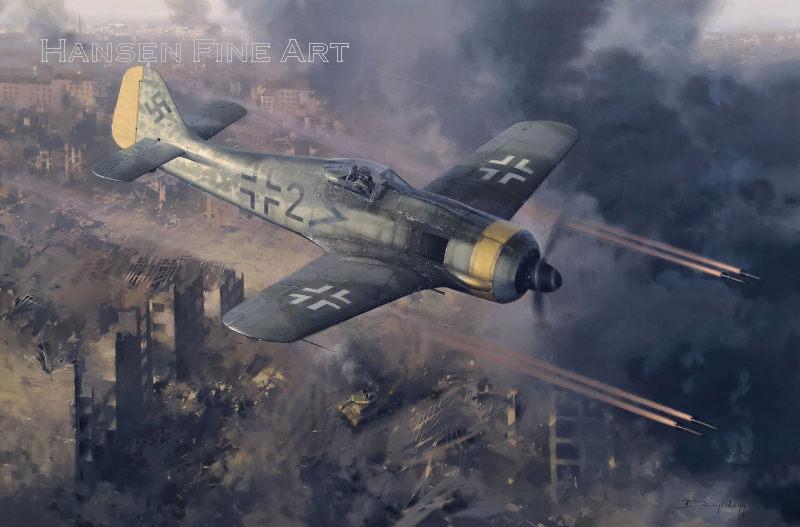 Focke Wulf Fw 190 Battle Of Berlin Aviation Art Limited Edition Print