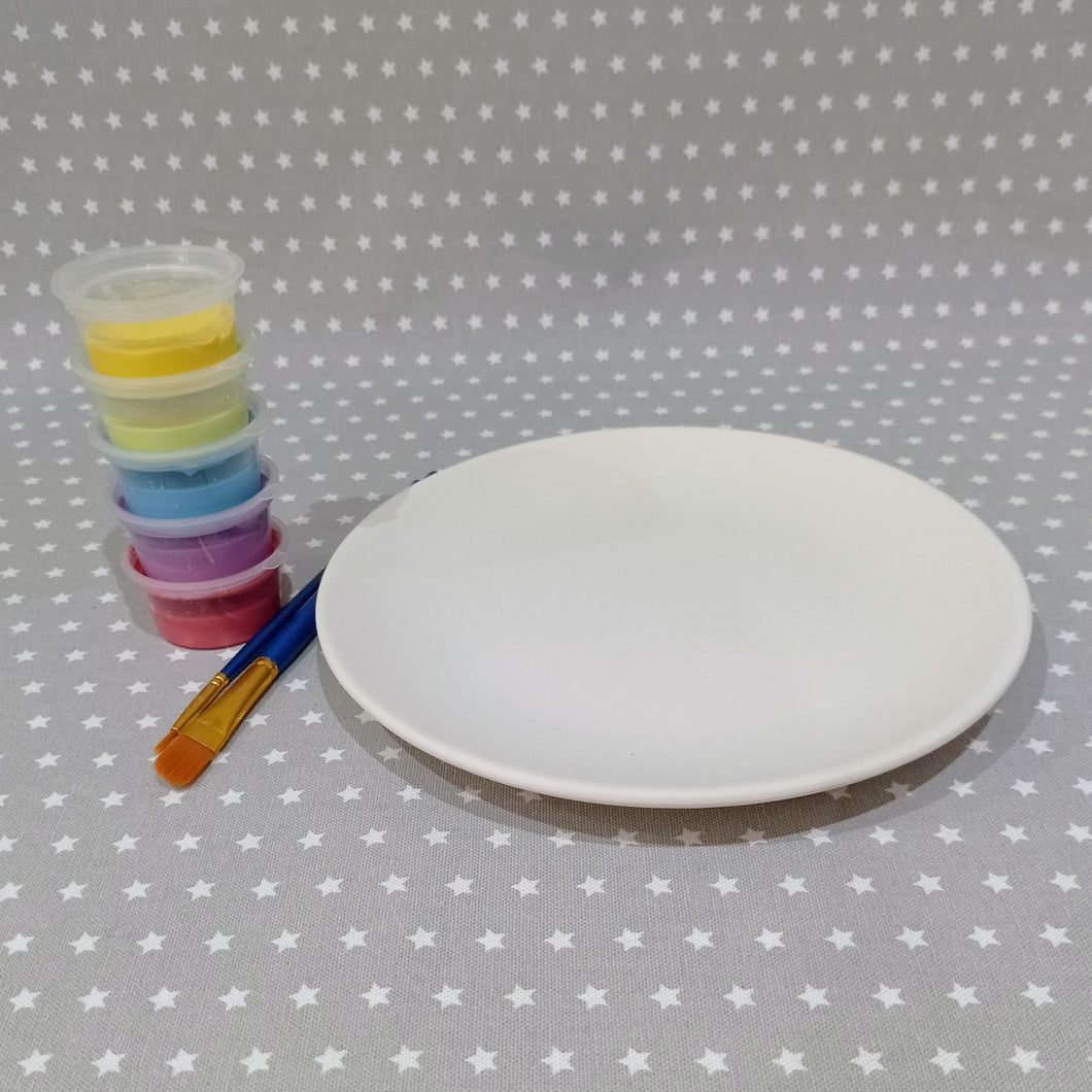 Ready to paint pottery - Coupe Salad Plate 