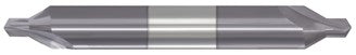 300-003002B: #0 Carbide Center Drill (Combo Drill/Countersink)- 90 deg, 1/8 Shank, 1-1/2 OAL, AlTiN, USA
