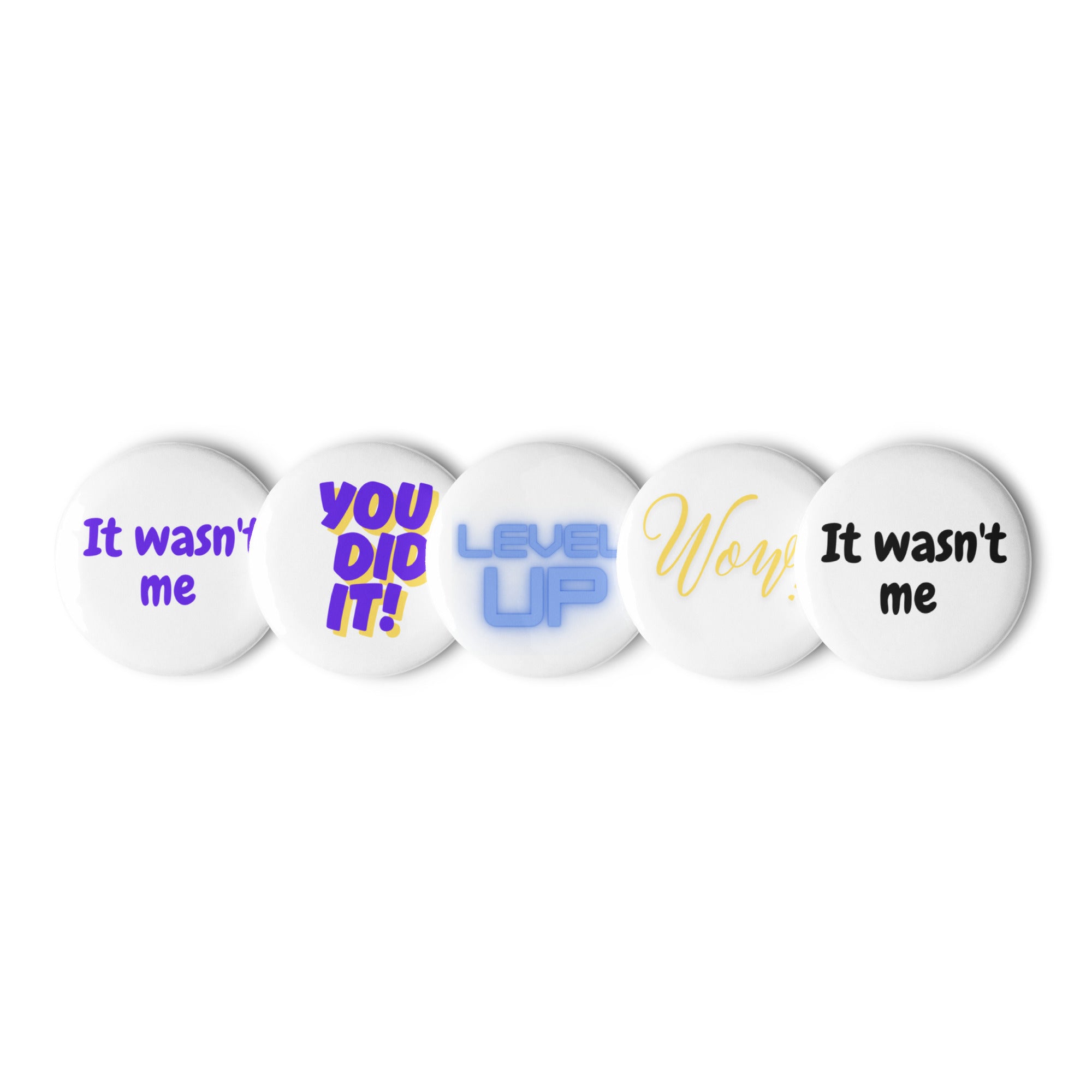 Fun Set of 5 pin buttons