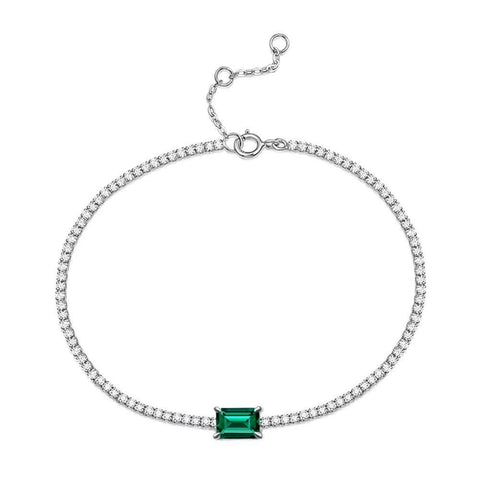 Emerald And Diamond Bracelet