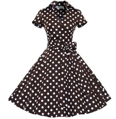 Robe A Pois Année 80 - Vintage Nation