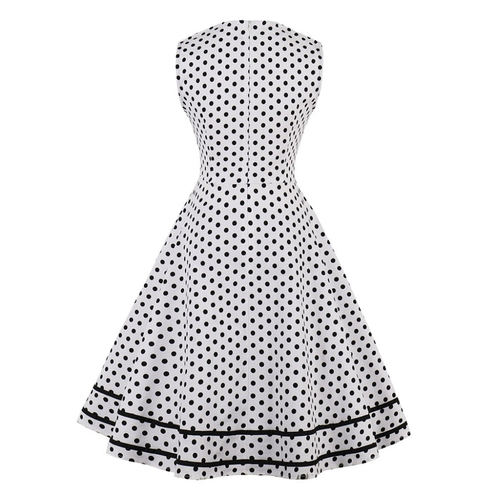 Robe A Pois Style Année 60 - Vintage Nation