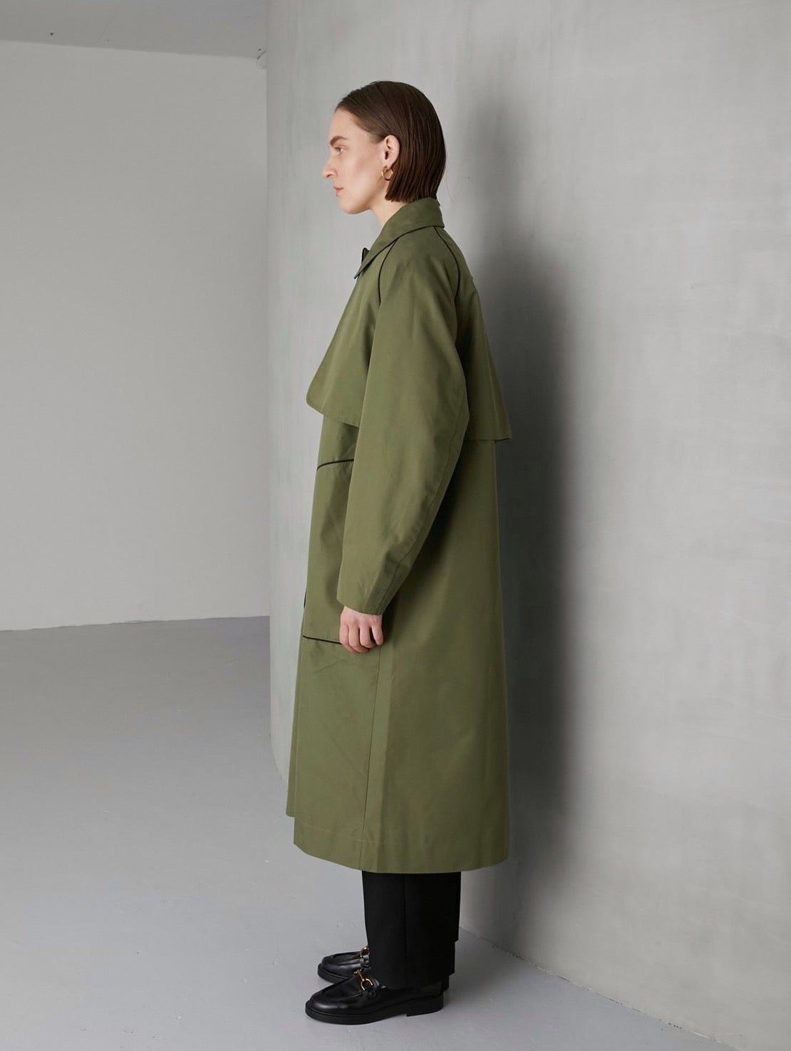 売切り特価 la peau de gem piping 2way trench coat | www.kdcow.com