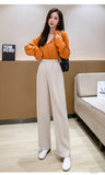 Slim High Waist Wide Leg Pants 31313