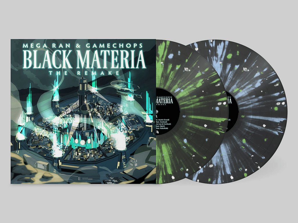 Mega Ran Black Materia: The Remake Splatter Color 2xLP – Vinyl Luxe Records