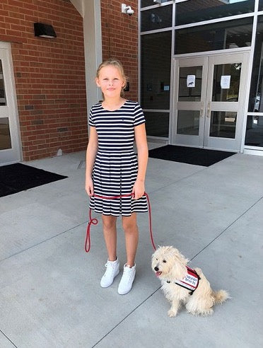 Girl with dog