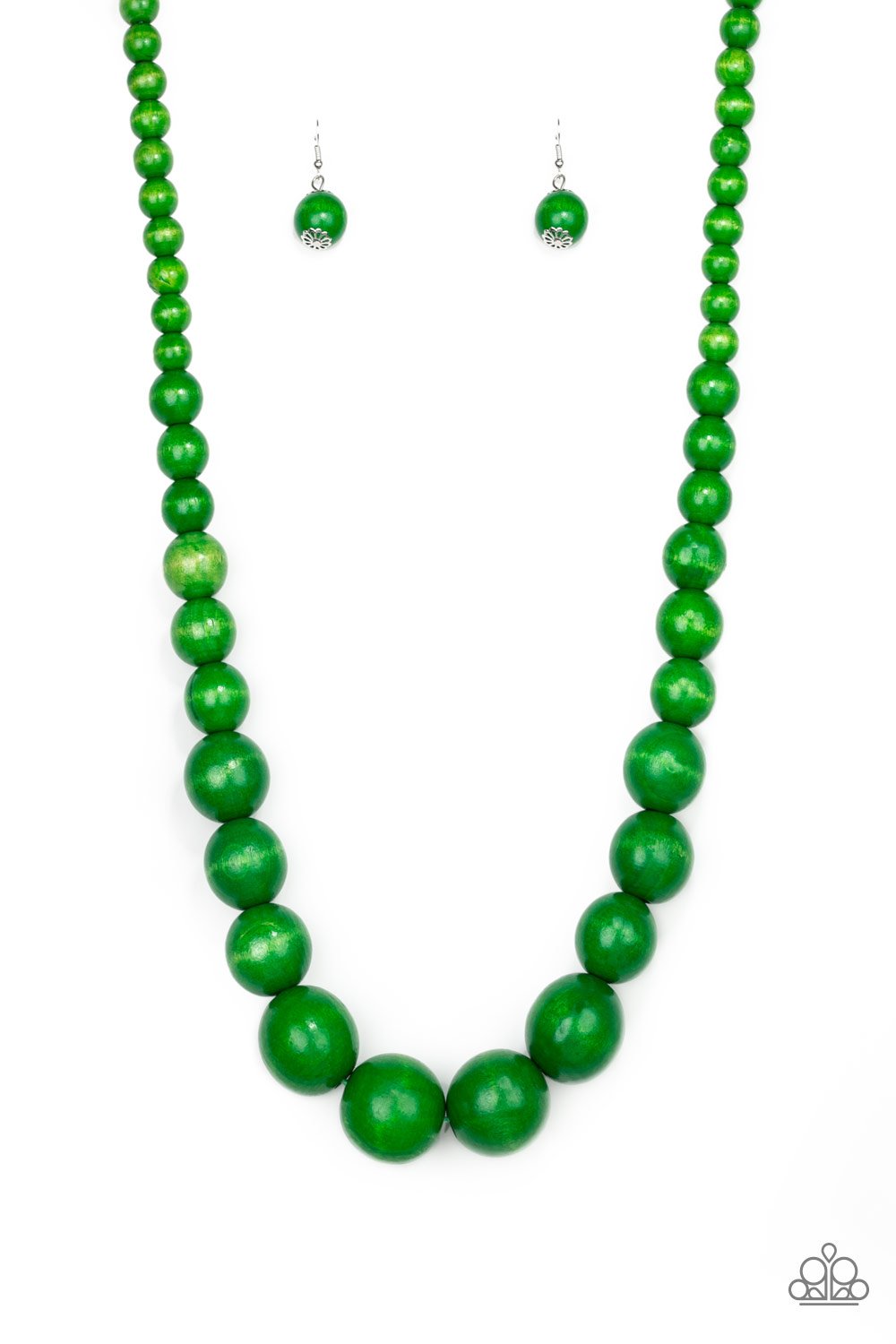 Forever and EVERGLADE - Green Necklace - Paparazzi Accessories