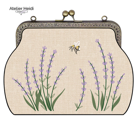 Lavender linen bag