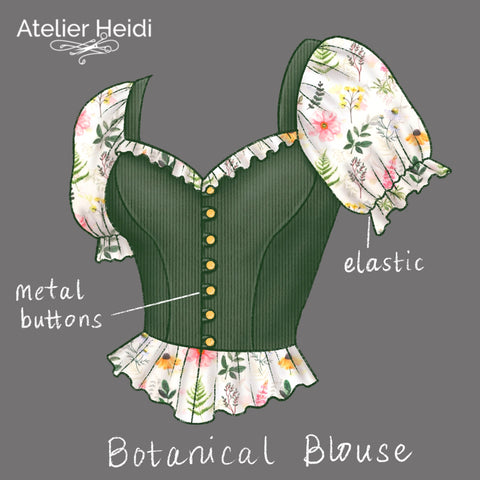 Botanical blouse