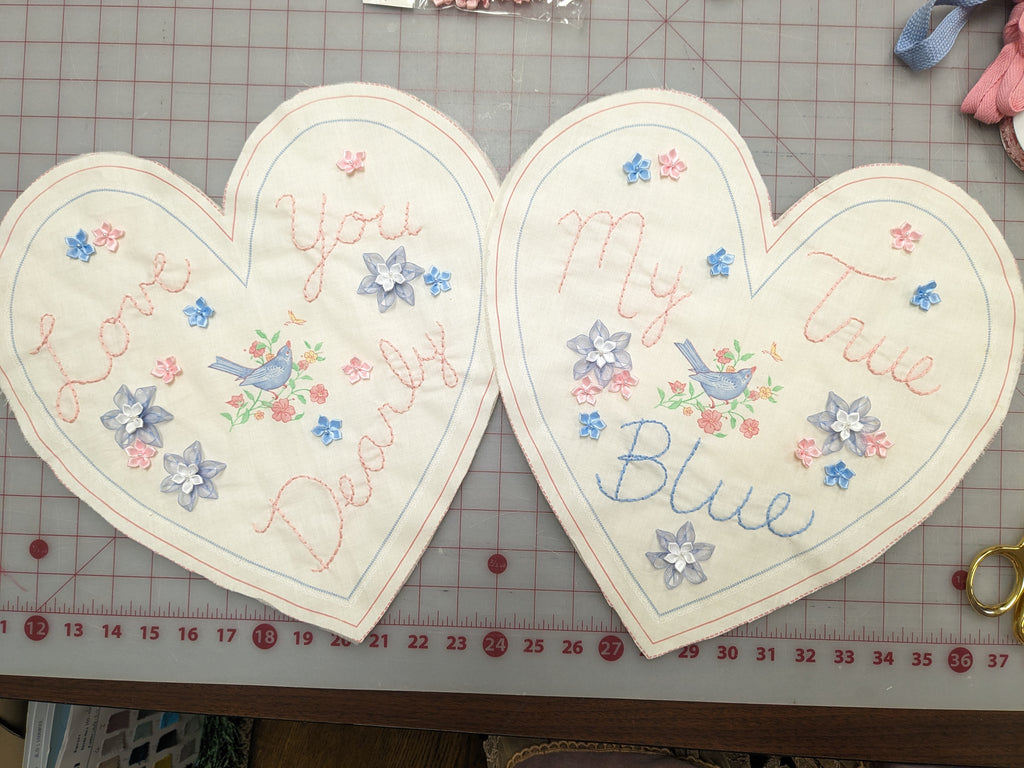 Completed heart designs