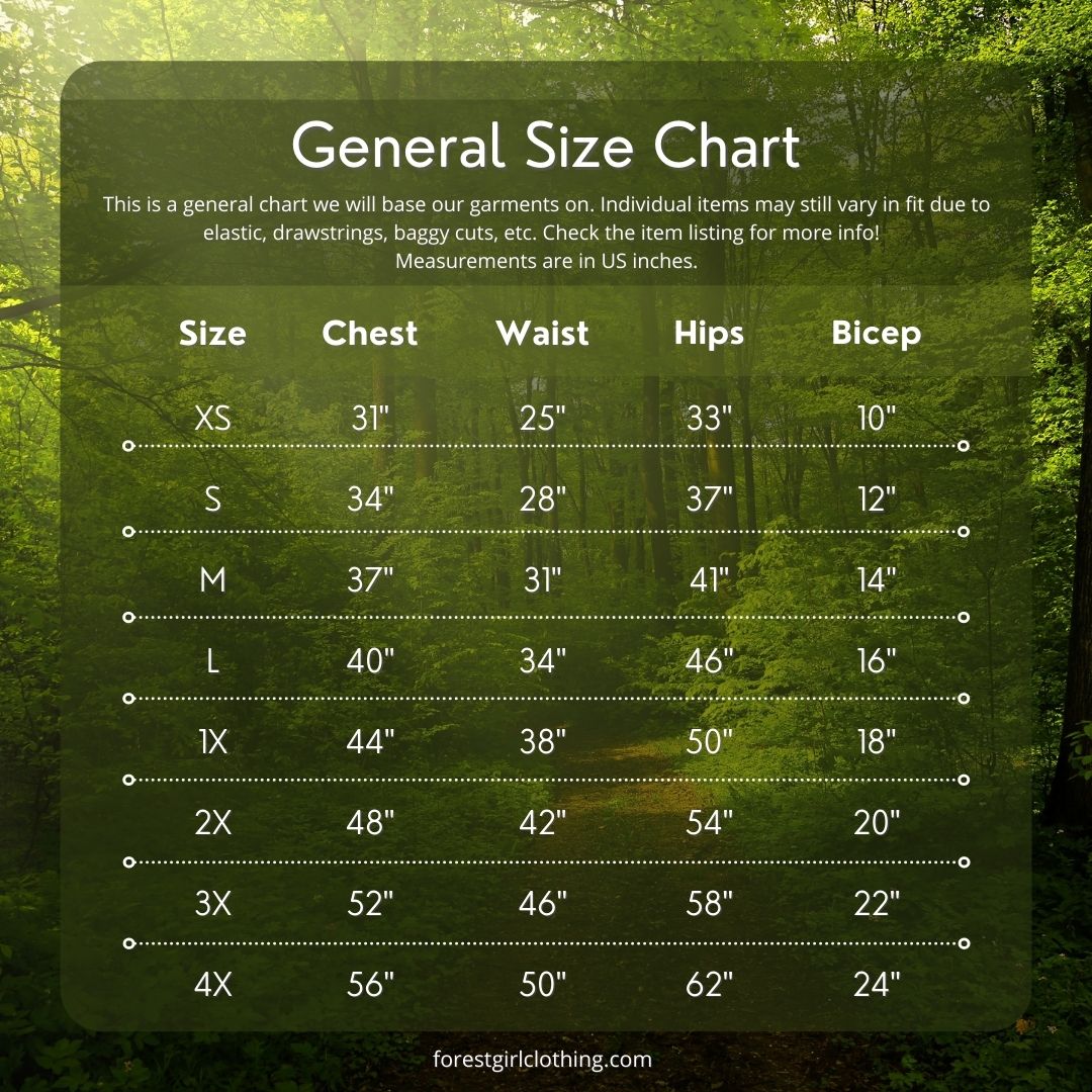 General Size Chart