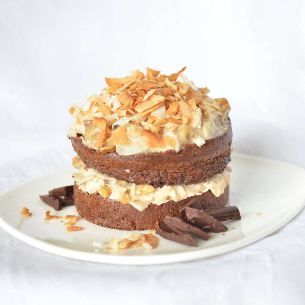 Fit German Chocolate Cake Flourless | Duchess Coffee Shop