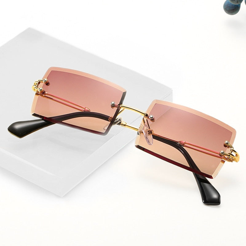 Retro small rectangle sunglasses
