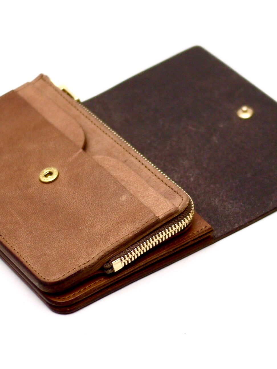 forme / Hand wallet combi 新品未使用 本革 LEATHER ブラウン