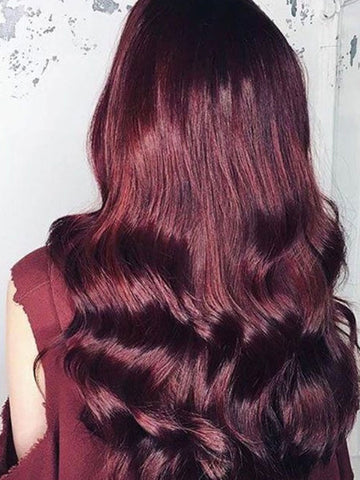 Dark Fiery Red  Behindthechaircom  Long hair styles Red ombre hair  Dark red hair