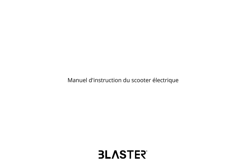guide d'utilisation citycoco blaster