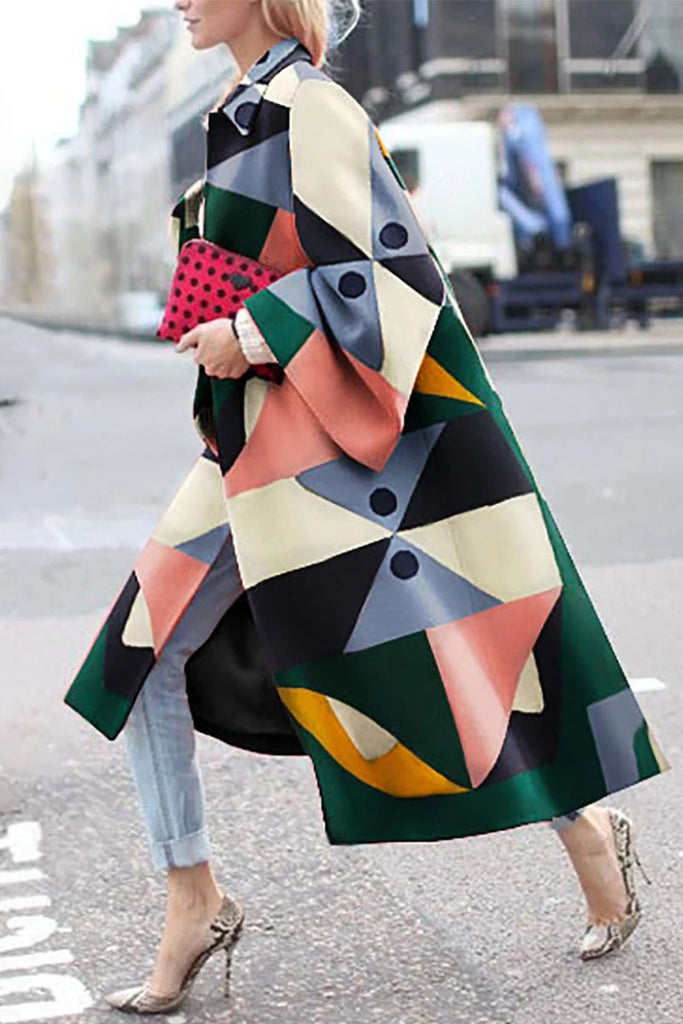 Street Camouflage Print Split Joint Turndown Collar Outerwear – Bohonini
