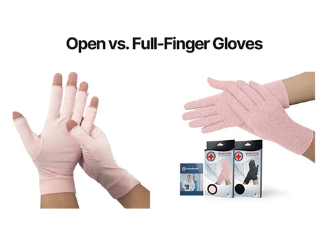 Open-Finger Compression Gloves vs. Full-Finger Compression Gloves