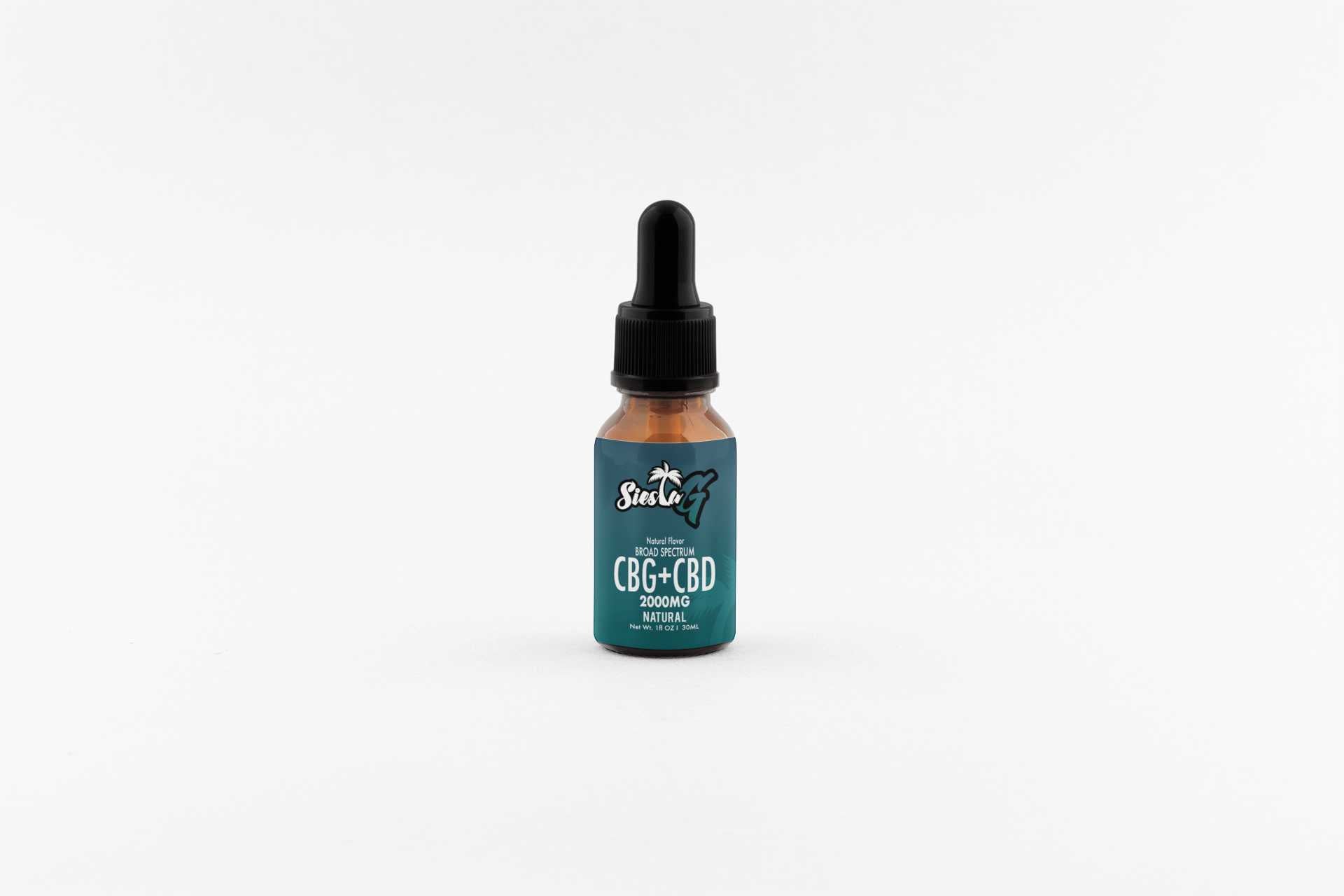 CBD Tincture CBD & CBG 2000MG Tincture - Flavor Natural Siesta G Dispensary Siesta-G 