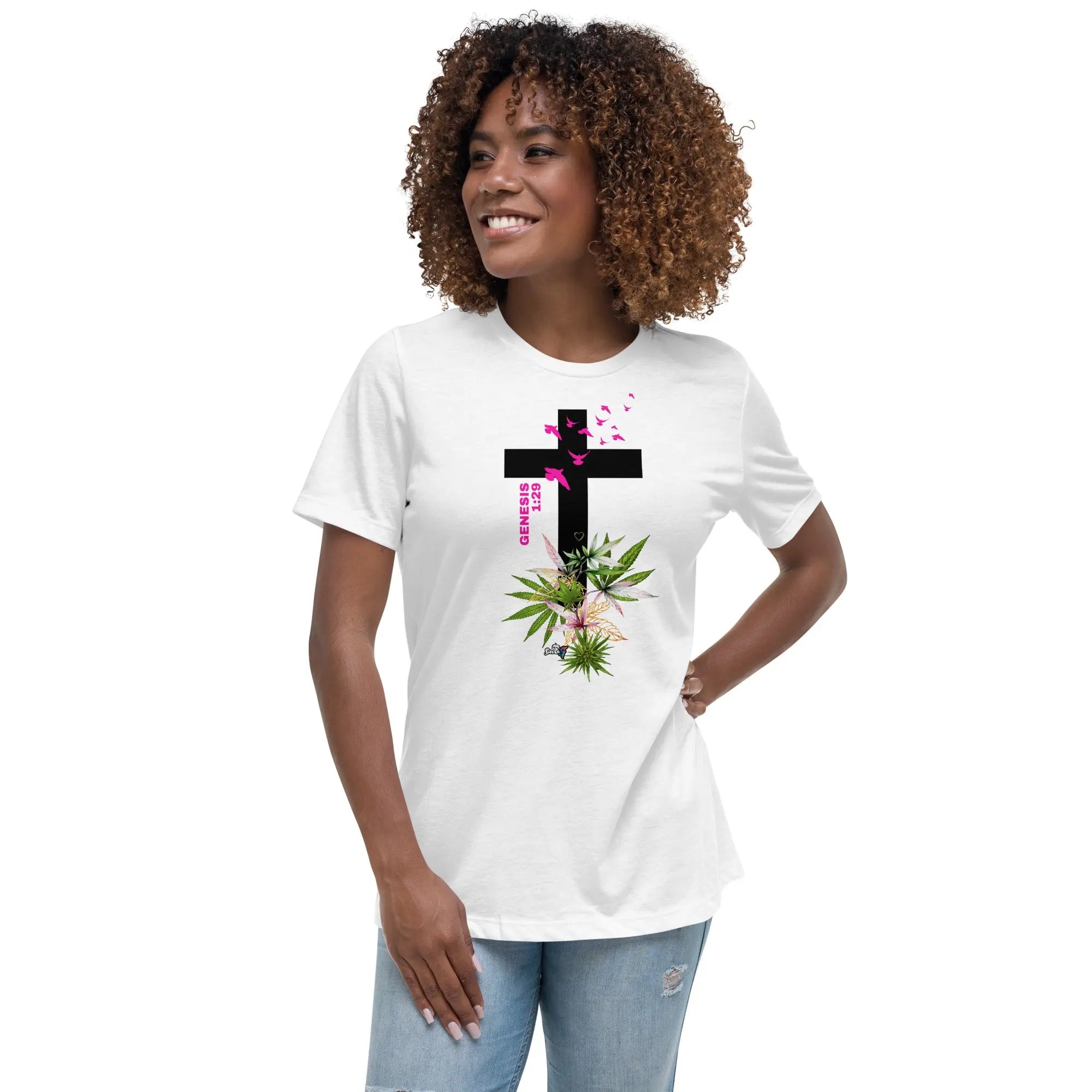  Genesis 1:29 Bible Quote Women's Chill T-Shirt Siesta G Dispensary Siesta-G White3XL