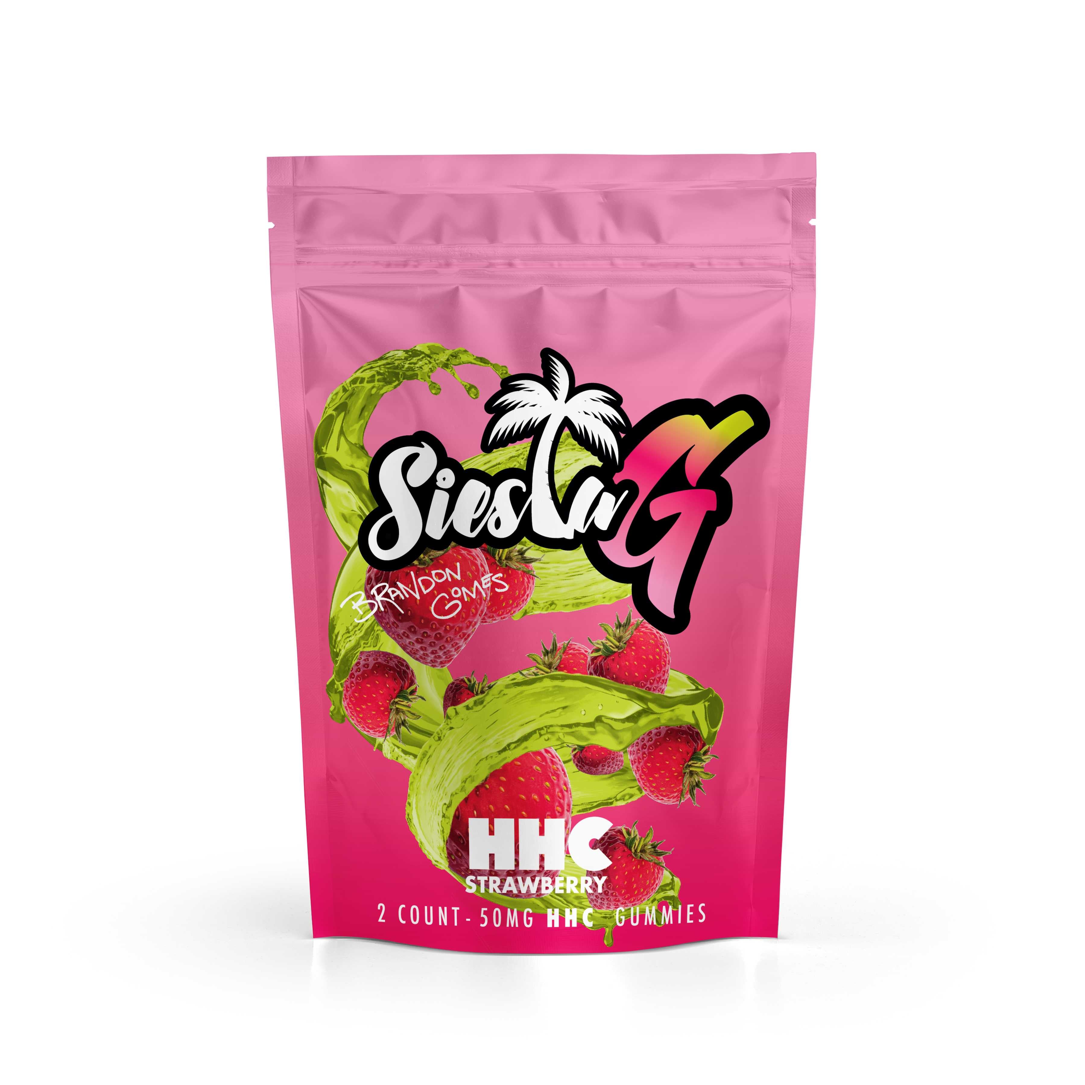 HHC Gummies 100mg  2 Pack Strawberry Kiwi Siesta-G