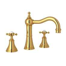 Load image into Gallery viewer, Perrin &amp; Rowe U.3724 Georgian Era Widespread Lavatory Faucet With Column Spout
