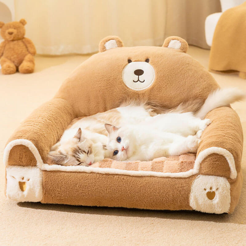 Designer-Inspired Fuzzy Friends: Parody Plush Dog Beds for