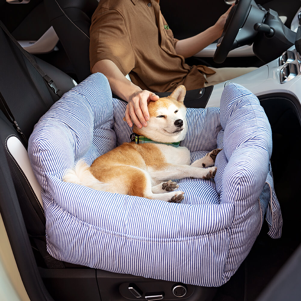 Image of Portable Lesuire Outing Pet Bolster Dog Car Seat Bed