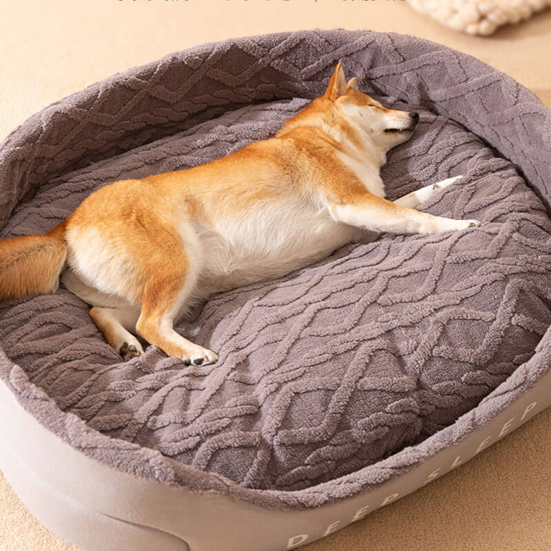 Large Thick Scratch-resistant Spine Protection Dog Cushion Bed - FunnyFuzzy