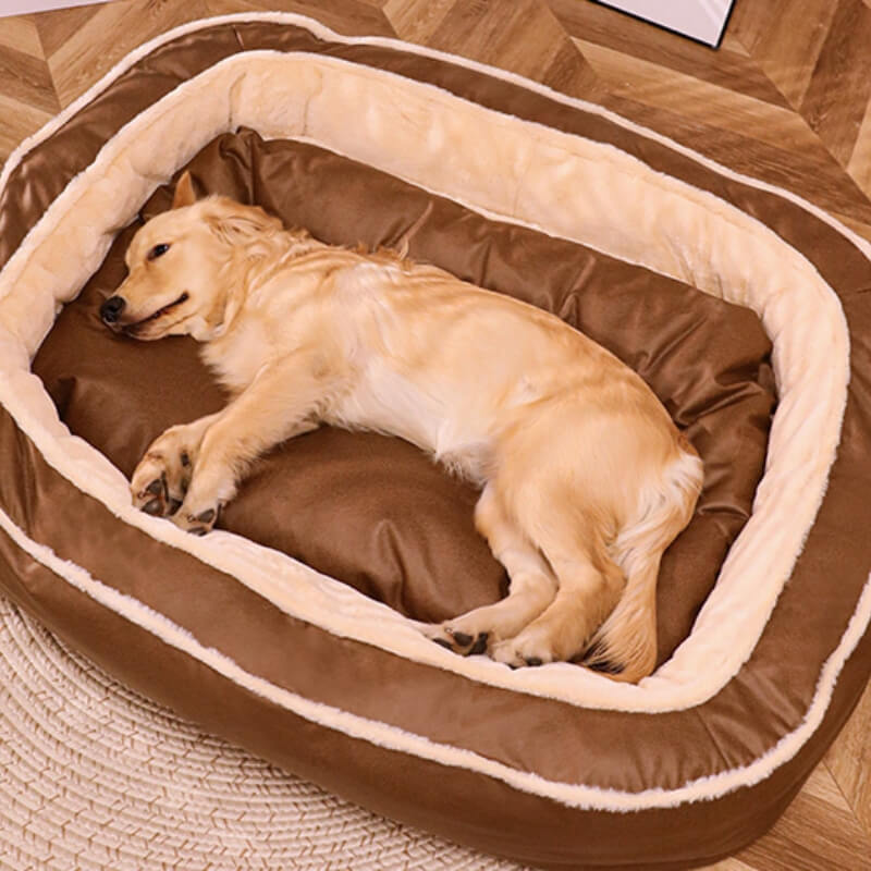 MEGAWHEELS Dog Bed Long Plush Pet Bed Comfortable Pet Mat with