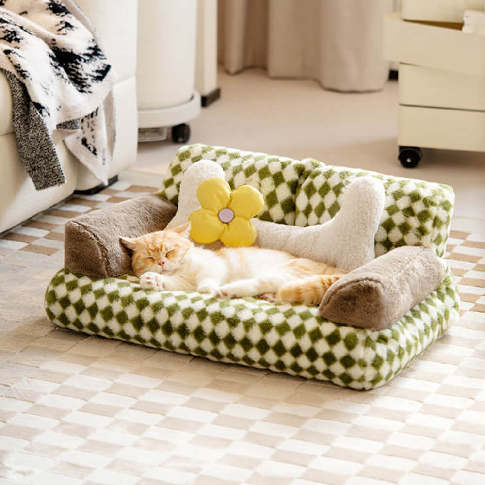 Soft Lambswool Double Layer Dog & Cat Sofa Bed - FunnyFuzzy