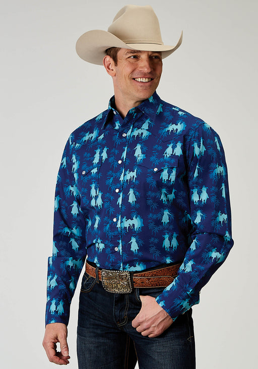 Roper  Cool Pine Western Shirt, - Men's Western Shirts