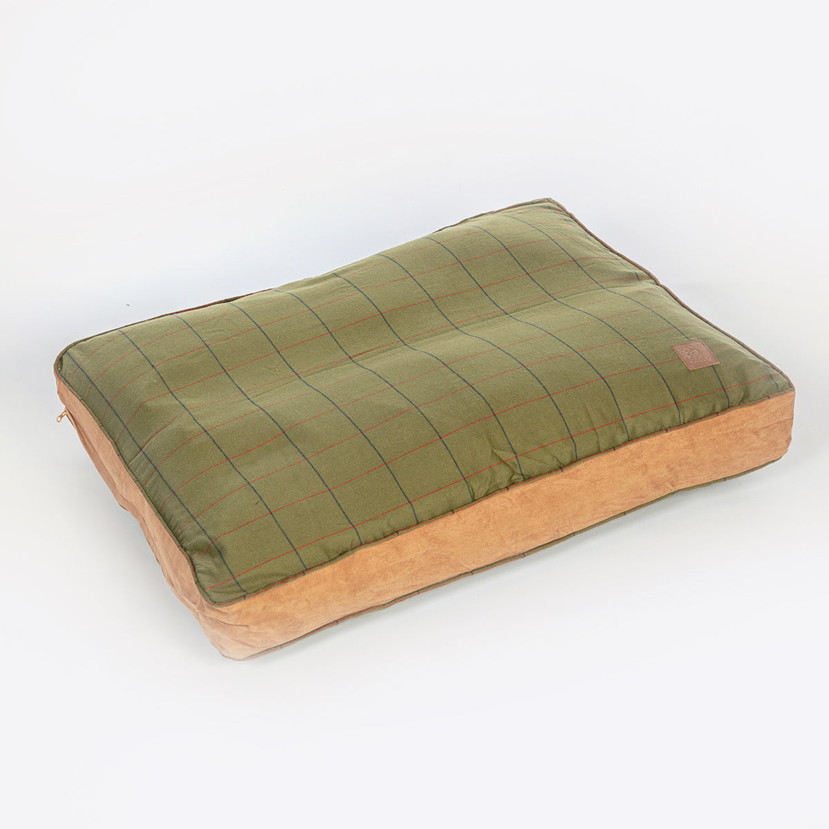 Image of Danish Design Tweed Box Dog Duvets - Brown/Green - Size Large