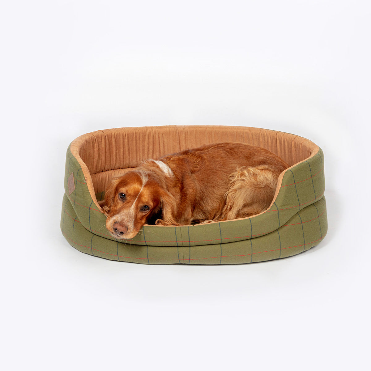 Image of Danish Design Tweed Slumber Dog Beds - Green - 40 inches