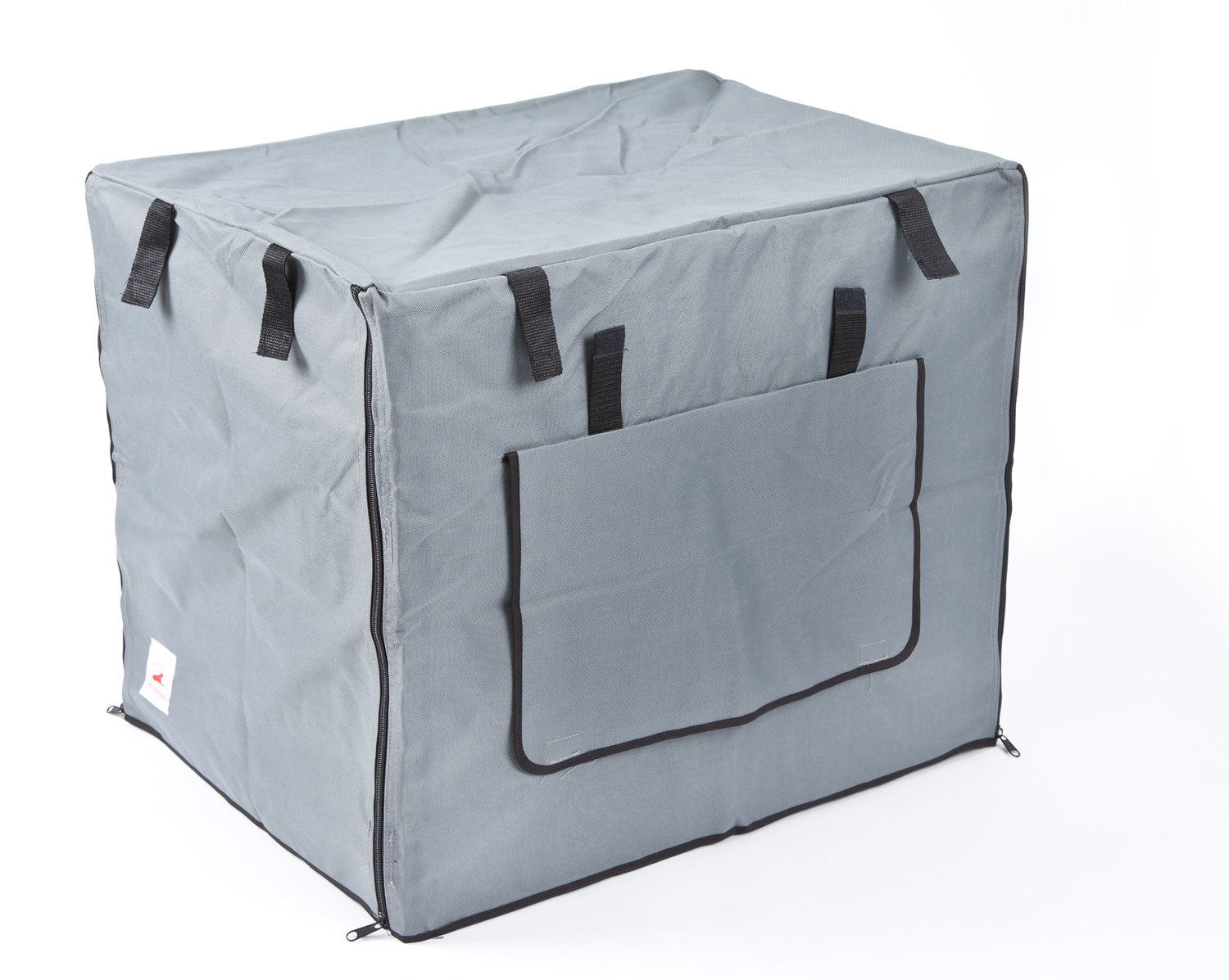 Image of Settledown 2 Door Grey Waterproof Dog Crate Cover - Giant 48 Inch