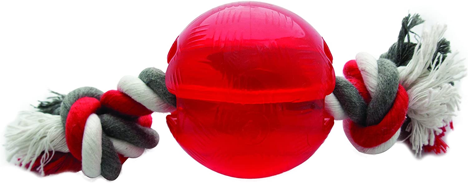 Image of Mighty Mutts Rubber Ball Raggers Red Large