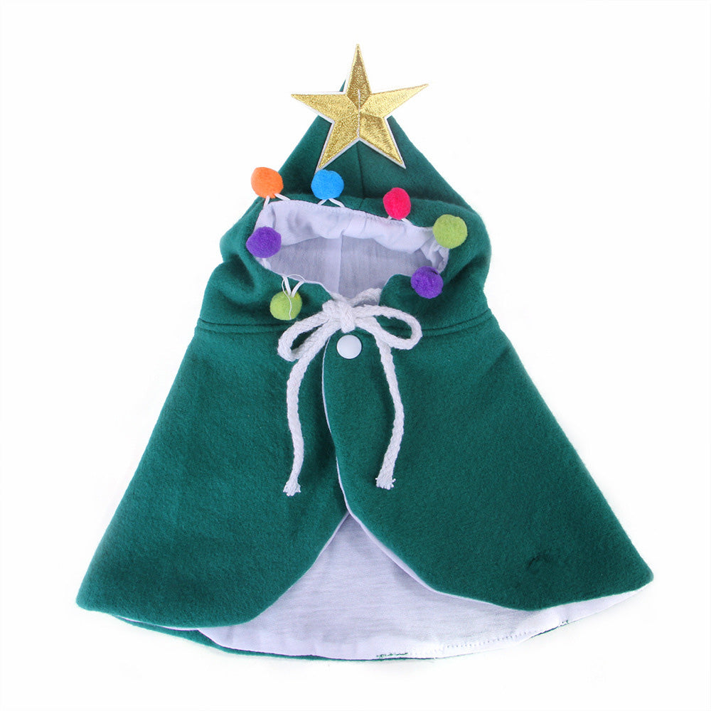 Image of Christmas Tree Dog Cape - Green - Size Large - Doggie Solutions