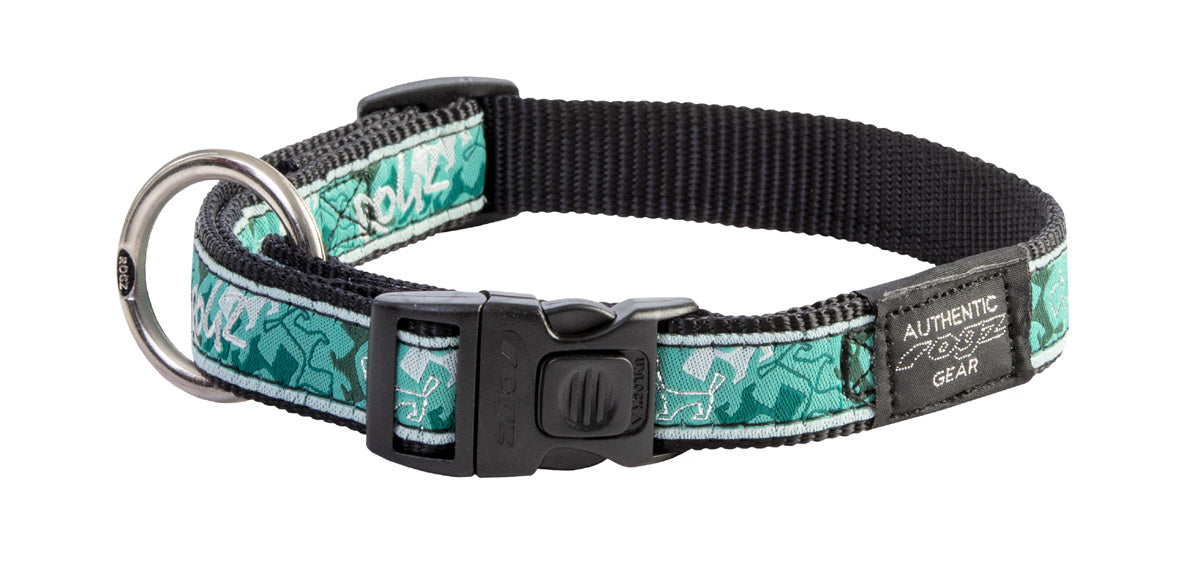 Image of Rogz Fancy Dress Mint Dog Collar - Medium