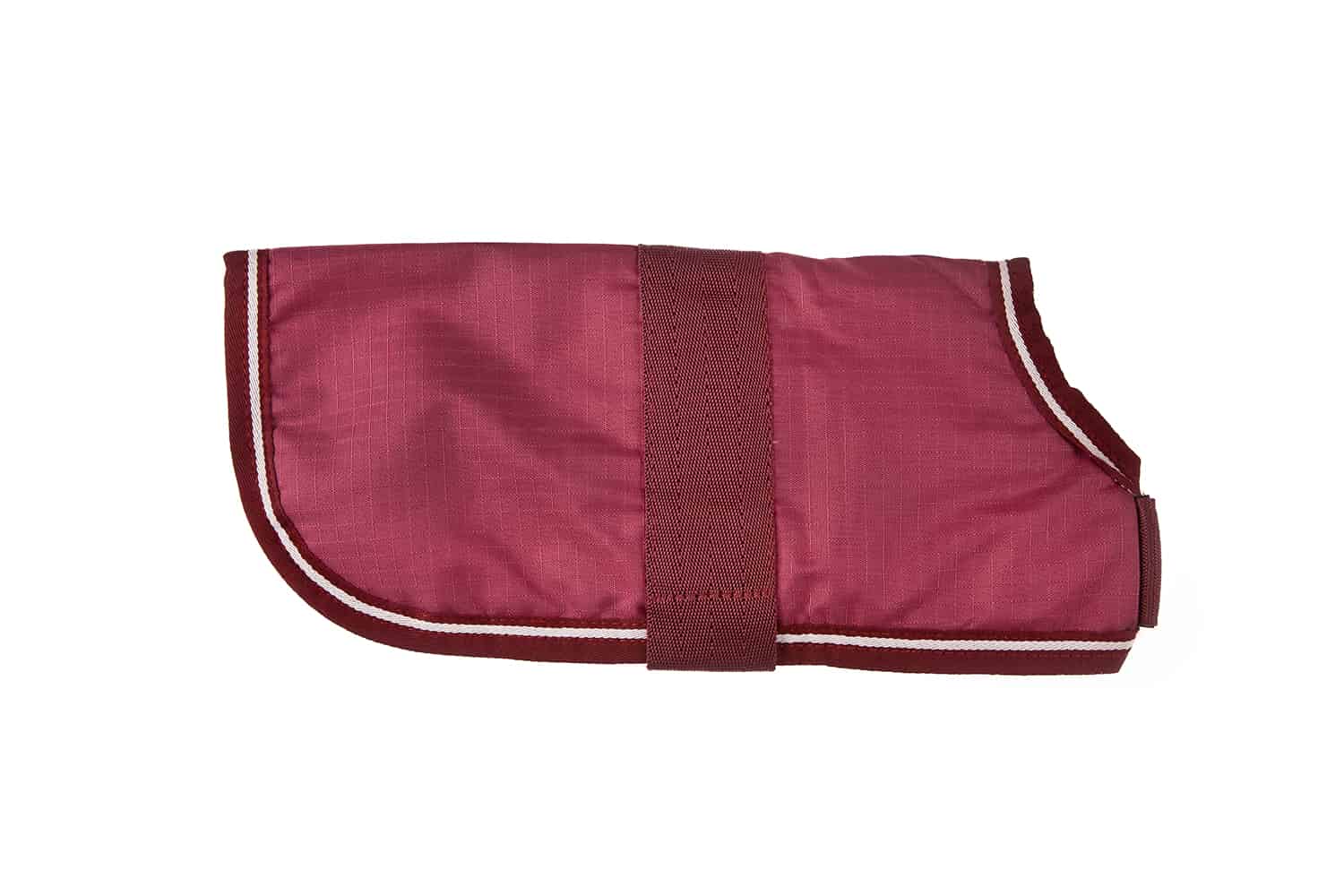 Image of Luxury Waterproof Dog Coat With Fur Lining - Maroon - 28 Inch