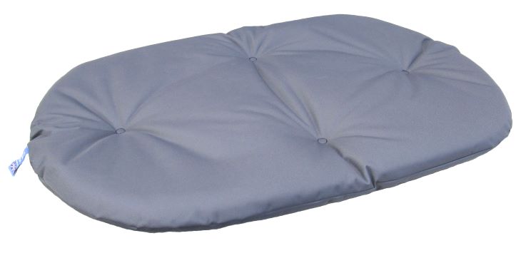 Image of Heavy Duty Waterproof Oval Dog Cushion Pads - Blue - Large