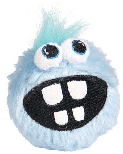 Image of Rogz Pupz Fluffy Grinz Dog Toy - Blue - Small
