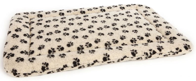 Image of Sherpa Fleece Cushion Pads For Dog Crates - Silver Grey - Size Large